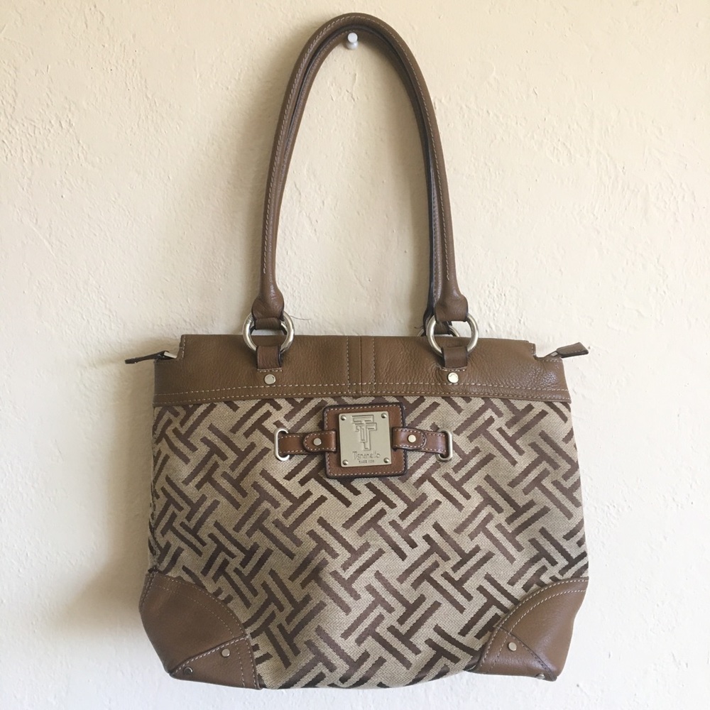 Tignanello Monogram Canvas Purse